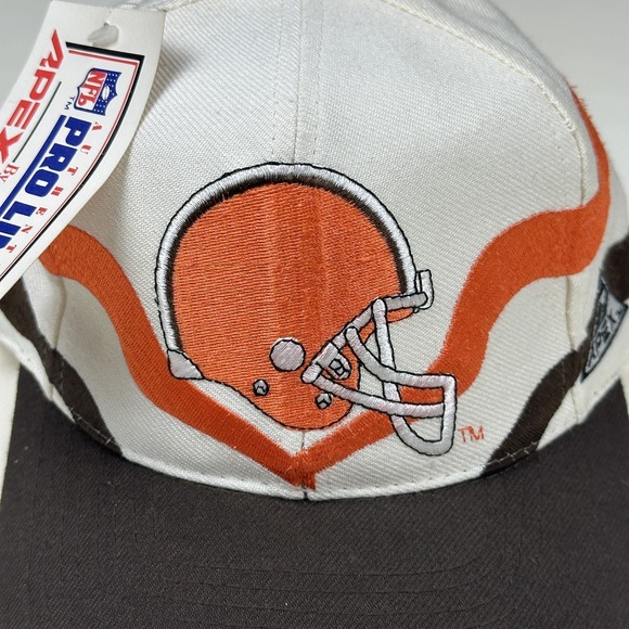 Apex One Other - VTG 90s Cleveland Browns Apex One Proline Ribbon Wave NFL Snapback Hat Cap NWT